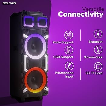 Amazon.com: Dolphin High-Power Portable Party Bluetooth Speaker